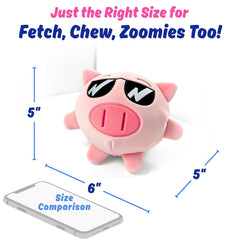 PeppyPawz Piggy Pal crinkle flaps capture sensory appeal during tugging sessions.