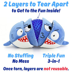 PeppyPawz Sharky squeaker closeup highlighting audible feedback during chew
