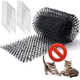PERFECT LASER scat mat spikes deters cats from garden beds safely.