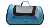 Perfect Petzzz travel bag blue exterior for easy on-the-go transport of your plush friend.