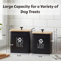 PERFNIQUE airtight lid canister preserves kibble and soft treats