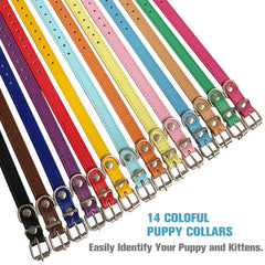 Periflowin neck-11-14-8 collar offers growth-friendly adjustability for puppies.