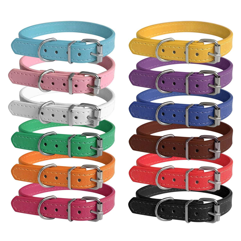 Periflowin 12-color puppy collars pack for quick litter identification and daily wear.