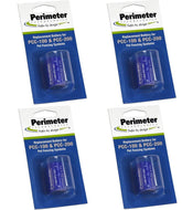 Perimeter Technologies four-pack battery front view for reliable dog fence collars