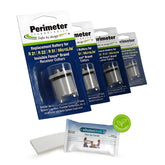Perimeter Technologies Invisible Fence collar battery 4-pack ready for quick replacements.