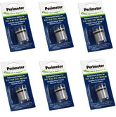 Perimeter Technologies six-pack dog fence battery pack, front view, compatible with R21/R51 collars, reliable replacement