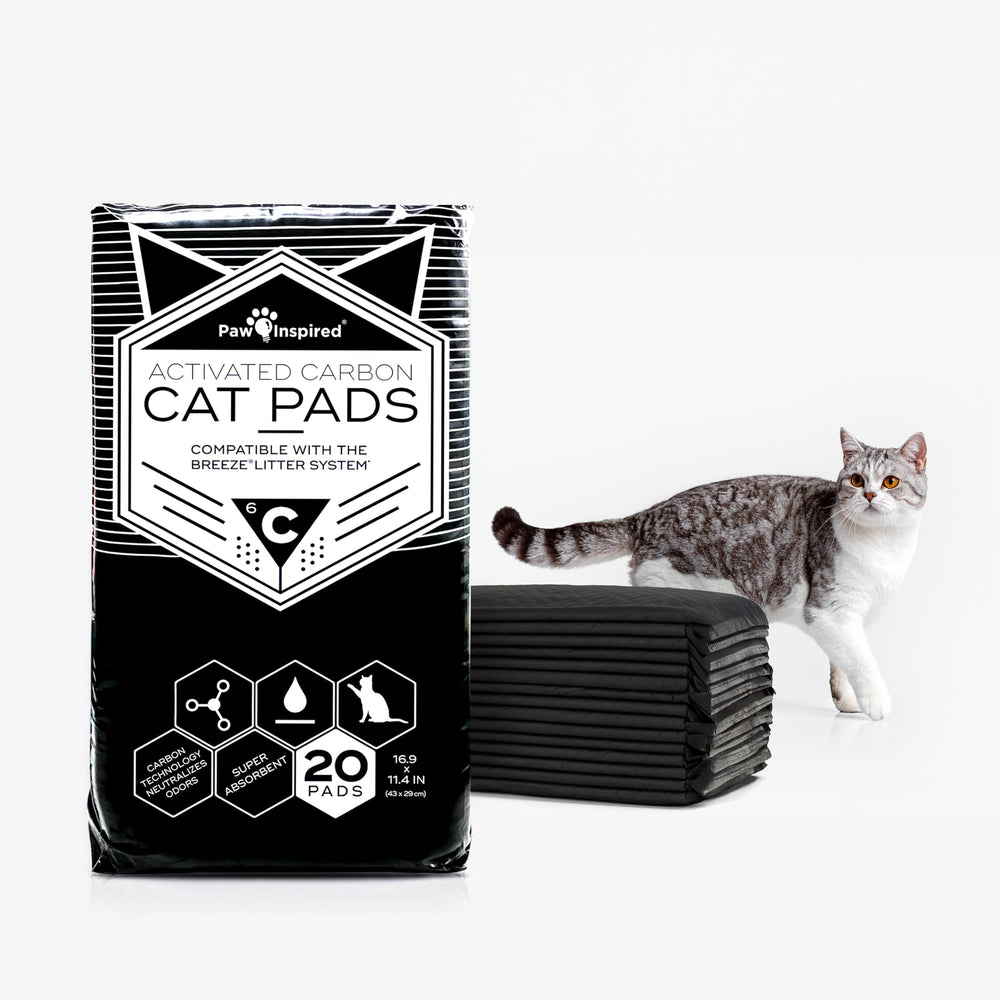 Peritas paw-inspired cat pads fit Breeze drawers for tidy litter changes.