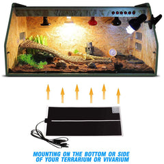 PeSandy heat mat showing adjustable temperature control for precision