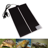 PeSandy reptile heating pad mounted on terrarium side for steady warmth