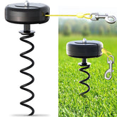 Pestairs dog tie-out cable 30ft for outdoor roaming.