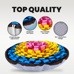 PET ARENA snuffle mat is washable for easy cleanup after treats.