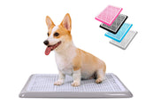 PET AWESOME dog potty tray top view with raised edges for carpet protection.