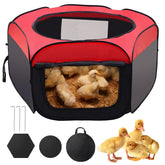 Pet Baby foldable brooder box top view shows space-saving design for chicks in home or yard