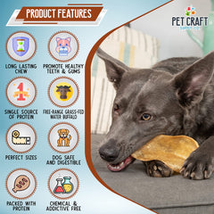 Pet Craft Supply water buffalo horn chew, a durable outlet for focused chewing