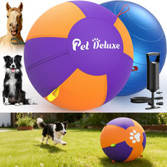 Pet Deluxe 25-inch herding ball in action for active outdoor play
