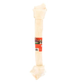 Pet Factory American Beefhide knotted bone chew shows a durable, long-lasting chew.