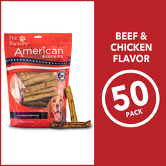 Pet Factory assorted flavors beef and chicken chip roll variety