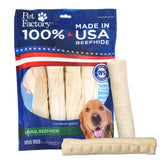 Pet Factory beefhide 8-inch roll pack for medium dogs with lasting chew