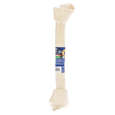 Pet Factory beefhide knotted bone 15-17 inch chew image showcasing durable dental-friendly chew.