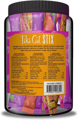 Pet Faves Tiki Cat Stix texture closeup, silky mousse for cats.