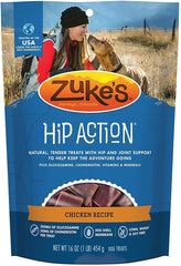 Pet Faves Zuke Hip Action Peanut Butter Treats for dogs—joint health support and flavor.