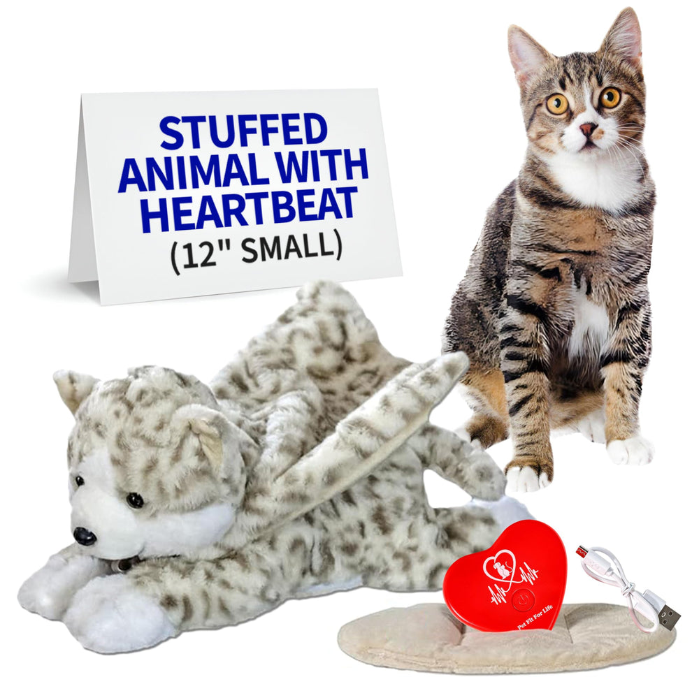 Pet Fit For Life cat heartbeat toy shows lifelike pulses for calm nights