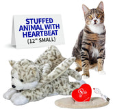 Pet Fit For Life cat heartbeat toy shows lifelike pulses for calm nights