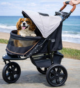 Pet Gear AT3 No-Zip entry for quick pet access on walks.