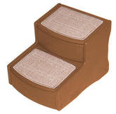 Pet Gear Easy Step II stairs assembled show sturdy design for easy pet access.