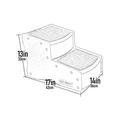 Easy Step II in sea salt with carpet tread in use, aiding pet access.