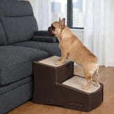 Pet Gear Easy Step II side view two-step stairs for pets with wide landings