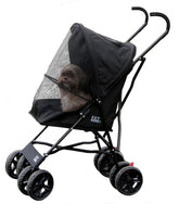 Pet Gear Travel Lite Plus Stroller front ventilation for breathable pet viewing on walks