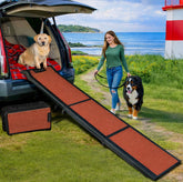 Pet Gear Travel Lite Ramp extended length enables safe vehicle entry for dogs
