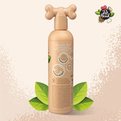 Pet Head Sensitive Soul Shampoo with coconut fragrance for a light bath time scent.