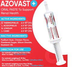 Azovast Plus probiotic ingredients—supports gut balance for overall well-being.