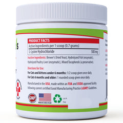 Pet Health Pharma Trulysine measuring scoop for accurate daily servings.