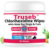 Pet Health Pharma Truseb wipes packaging for convenient at-home cleansing