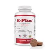 Pet Health Solutions K-Plus bottle front shows dog-friendly urinary health