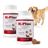 Pet Health Solutions K-Plus liver-flavor tablets for easy dosing and urinary support.
