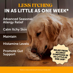 Pet Honesty Allergy + Itch Relief chews chicken flavor appealing to dogs.