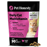 Pet Honesty Cat Multivitamin Chews packaging front showing trusted daily supplement
