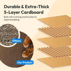 Pet JoJo extra-wide cat bed offers ample lounging space for larger cats