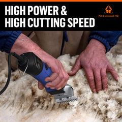 Pet & Livestock HQ lightweight polymer body reduces hand fatigue during grooming