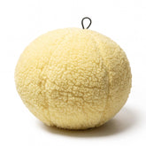 Pet Lou 8 inch fleece ball toy shows soft texture ideal for gentle chewers