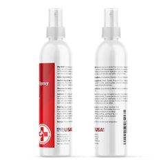Pet MD Topical Spray used on underarm and groin areas for cleansing.