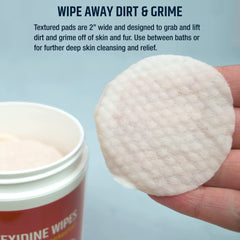 Pet MD topical wipes hot spots redness area for deodorizing and cleaning.