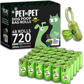 Pet N Pet 720-count dog poop bags roll for long-lasting walks