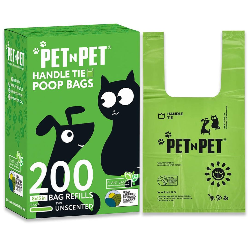 PET N PET lavender scented poop bags shown in a roll for fresher walks
