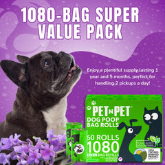 PET N PET lavender-scented bags help control odor during walks