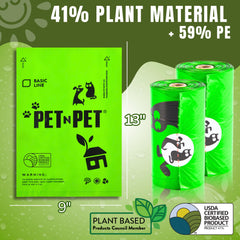 PET N PET plant-based content 41% biobased material for eco-friendly use.